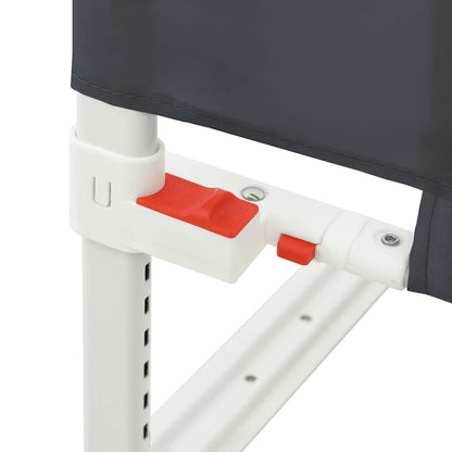 Toddler Safety Bed Rail Dark Grey 160x25 cm Fabric