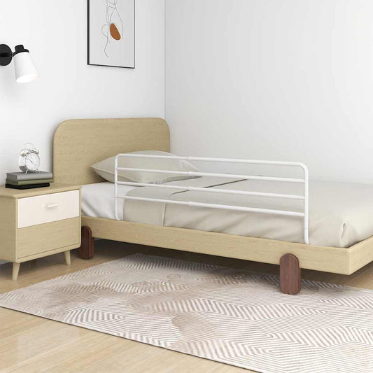 Toddler Safety Bed Rail White (76-137)x55 cm Iron