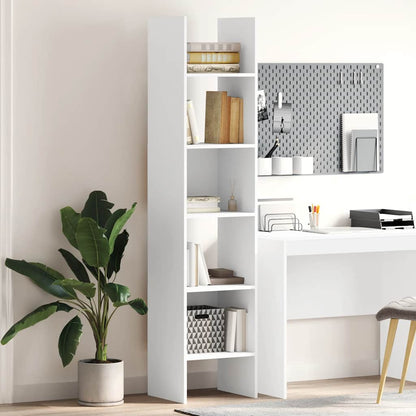 Book Cabinet White 40x35x180 cm Engineered Wood