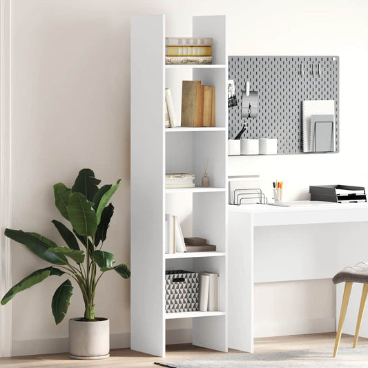 Book Cabinet White 40x35x180 cm Engineered Wood