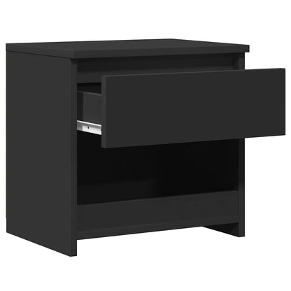 Bedside Cabinets 2 pcs Black 40x30x39 cm Engineered Wood