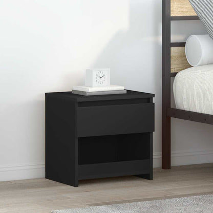 Bedside Cabinets 2 pcs Black 40x30x39 cm Engineered Wood