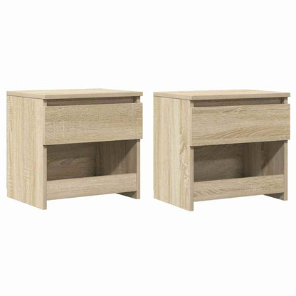 Bedside Cabinets 2 pcs Sonoma Oak 40x30x39 cm Engineered Wood
