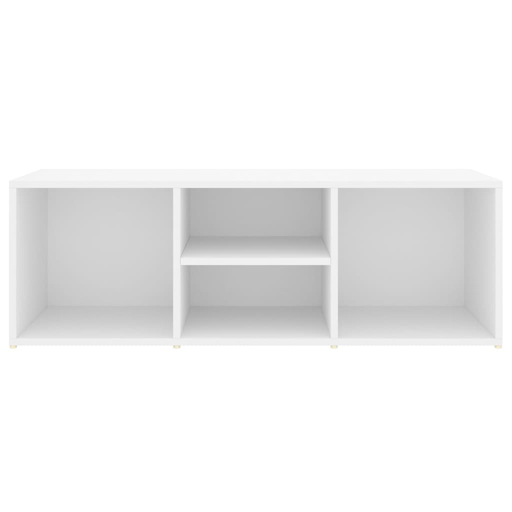Shoe Storage Bench White 105x35x35 cm Engineered Wood