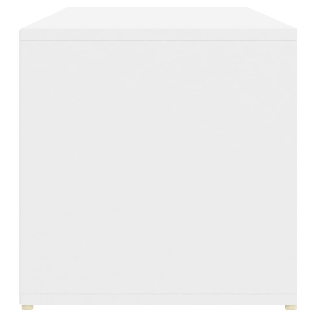 Shoe Storage Bench White 105x35x35 cm Engineered Wood