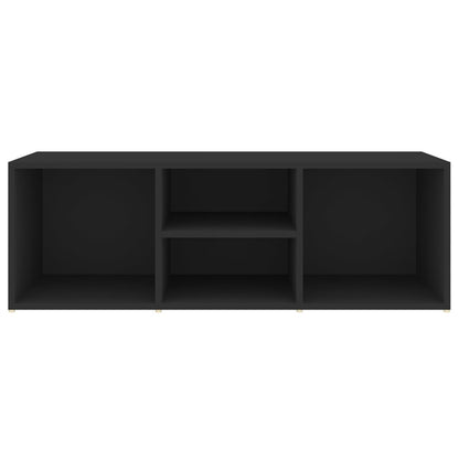 Shoe Storage Bench Black 105x35x35 cm Engineered Wood