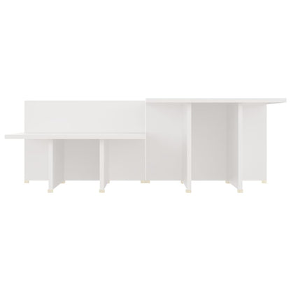 Coffee Tables 2 pcs White 111.5x50x33 cm Engineered Wood