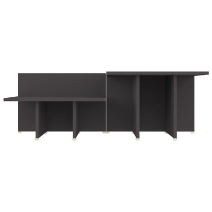 Coffee Tables 2 pcs Grey 111.5x50x33 cm Engineered Wood
