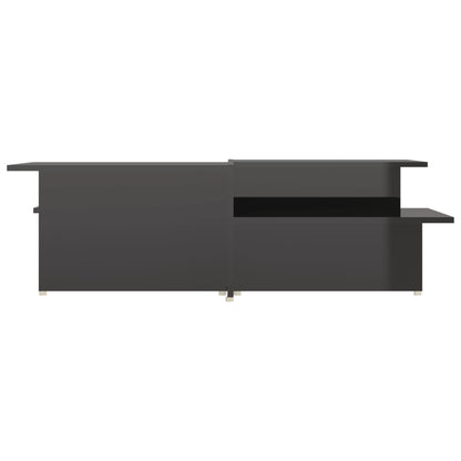 Coffee Tables 2 pcs High Gloss Black 111.5x50x33 cm Engineered Wood