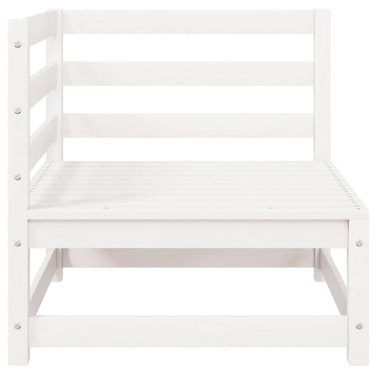 Garden Corner Sofas 2 pcs White Solid Wood Pine