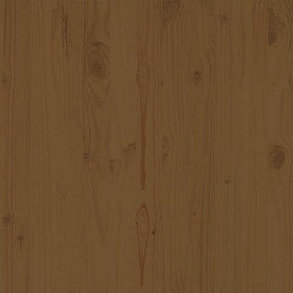 Garden Middle Sofas 2 pcs Honey Brown Solid Wood Pine