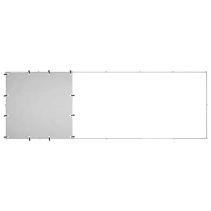 Dog Kennel Silver 330x110x110 cm Steel