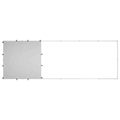 Dog Kennel Silver 330x110x110 cm Steel