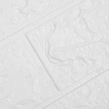 3D Wallpaper Bricks Self-adhesive 40 pcs White