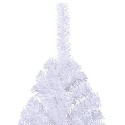 Artificial Half Christmas Tree with Stand White 210 cm PVC