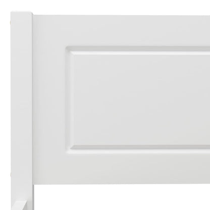 Bed Frame without Mattress Solid Pinewood White 200x200 cm