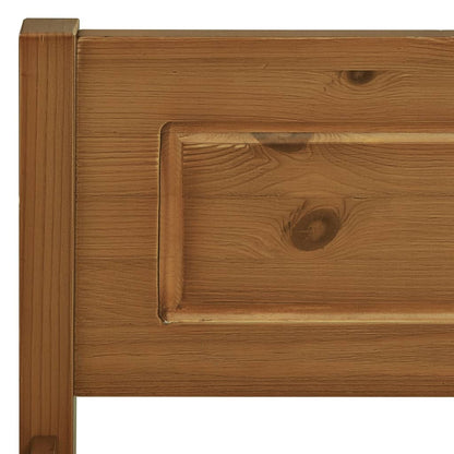 Bed Frame without Mattress Solid Pinewood Honey Brown 180x200 cm Super King