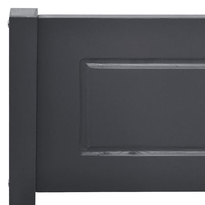 Bed Frame without Mattress Solid Pinewood Grey 120x200 cm