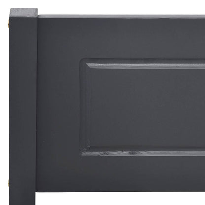 Bed Frame without Mattress Solid Pinewood Grey 160x200 cm