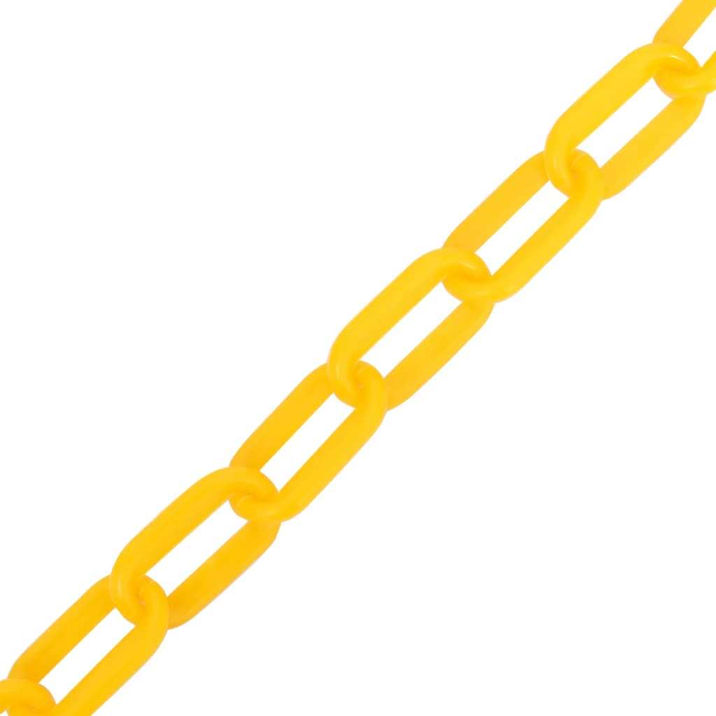 Warning Chain Yellow 100 m Ø8 mm Plastic
