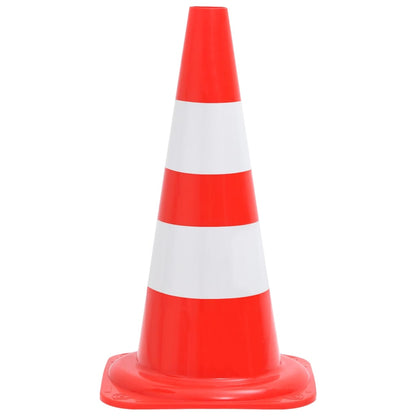 Reflective Traffic Cones 4 pcs Red and White 50 cm