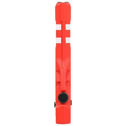 Folding Traffic Barrier Red 210x50x105 cm