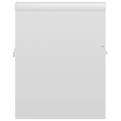 Sink Cabinet with Built-in Basin High Gloss White Engineered Wood