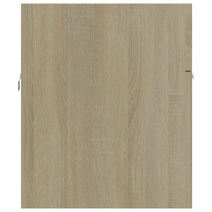 Sink Cabinet with Built-in Basin Sonoma Oak Engineered Wood