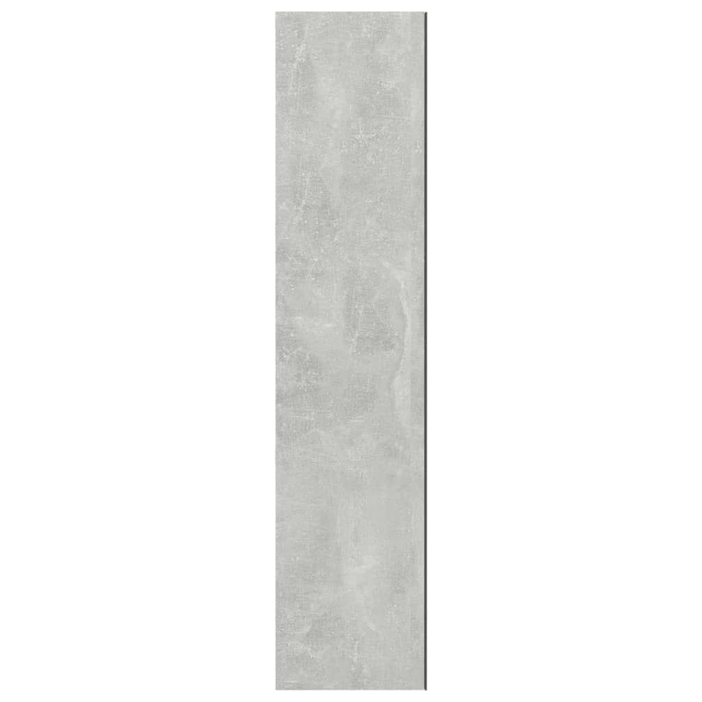 Bathroom Mirror Cabinet 60x15x75 cm MDF Concrete Grey