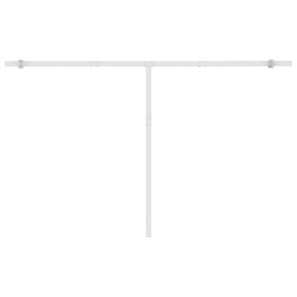 Freestanding Manual Retractable Awning 450x300 cm Yellow/White