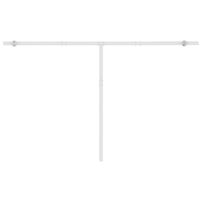 Freestanding Manual Retractable Awning 400x350 cm Yellow/White