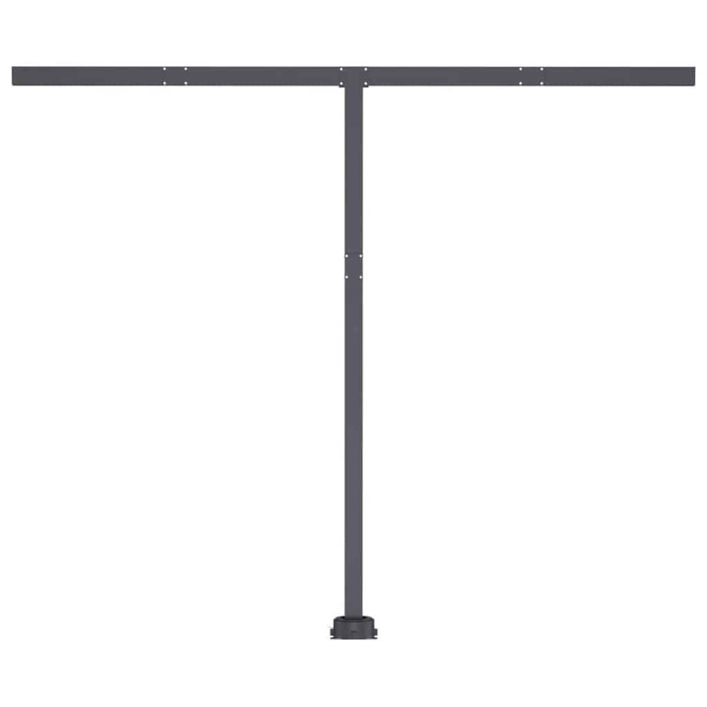 Manual Retractable Awning with LED 350x250 cm Yellow and White