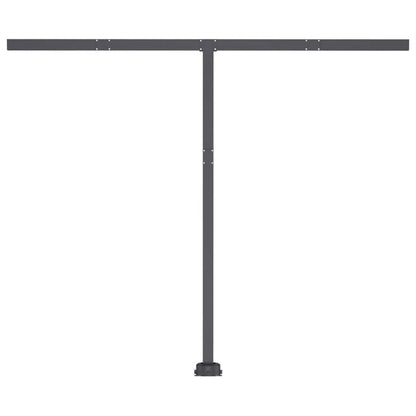 Manual Retractable Awning with LED 350x250 cm Yellow and White