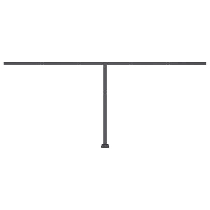 Freestanding Manual Retractable Awning 600x300 cm Yellow/White