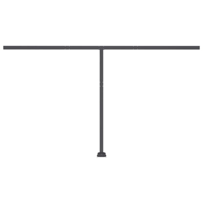 Manual Retractable Awning with LED 400x350 cm Yellow and White