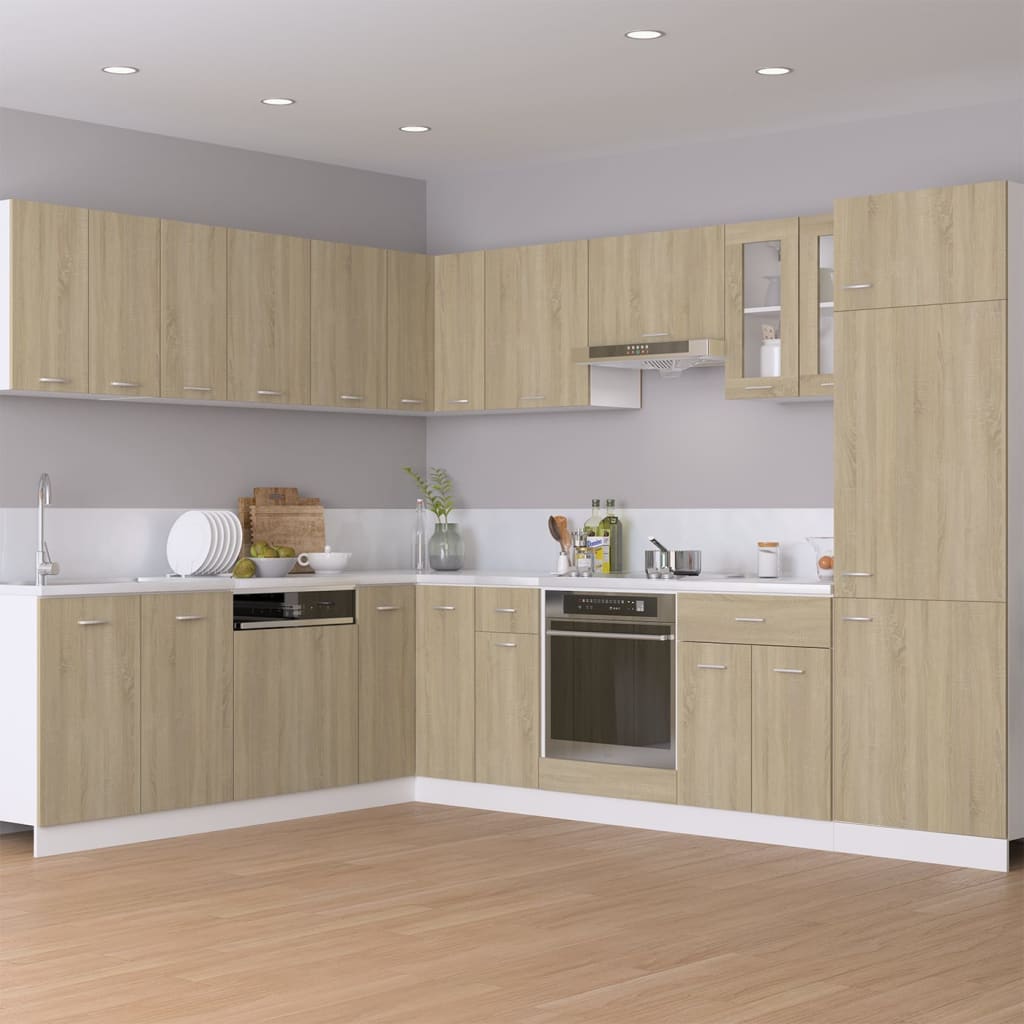 Hanging Corner Cabinet Lyon Sonoma Oak 57x57x60 cm Engineered Wood