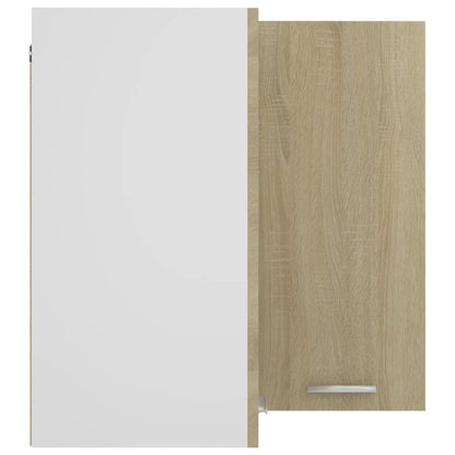 Hanging Corner Cabinet Lyon Sonoma Oak 57x57x60 cm Engineered Wood