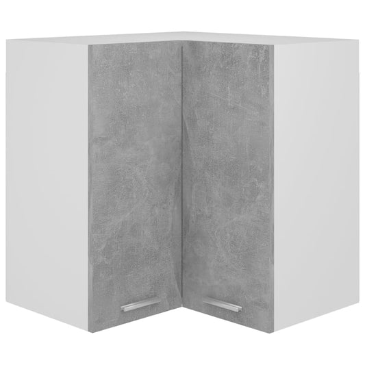 Hanging Corner Cabinet Lyon Concrete Grey 57x57x60 cm Engineered Wood