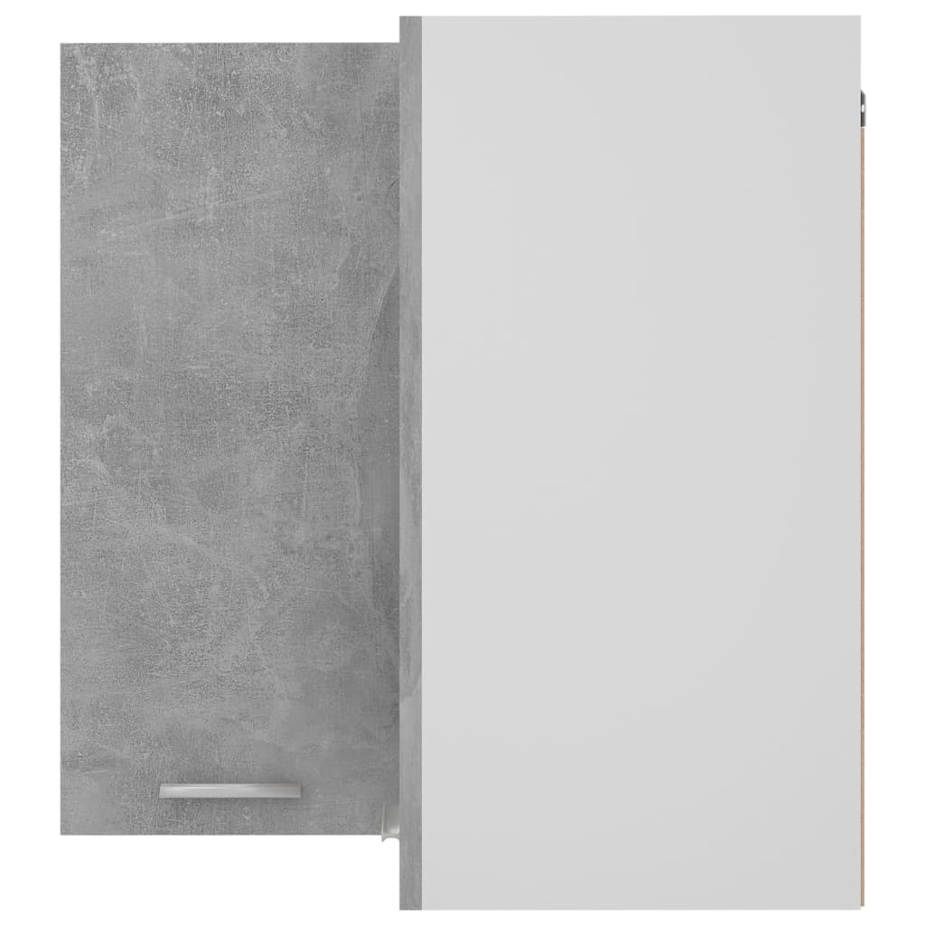 Hanging Corner Cabinet Lyon Concrete Grey 57x57x60 cm Engineered Wood