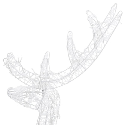 Acrylic Reindeer Christmas Decoration 140 LEDs 120cm Colourful