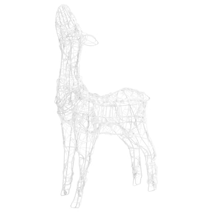 Acrylic Reindeer Family Christmas Decoration 300 LED Colourful