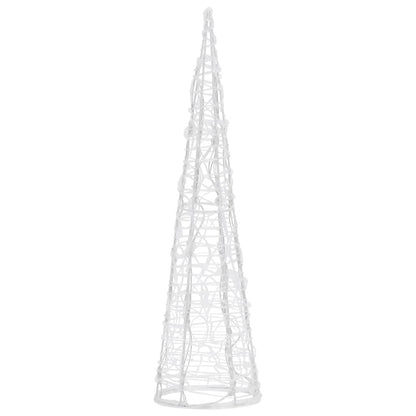 Acrylic Decorative Pyramid LED Light Cone Blue 60 cm