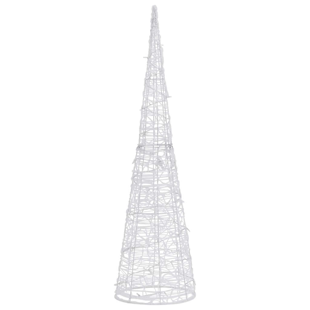 Acrylic Decorative Pyramid LED Light Cone Colourful 90 cm