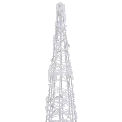 Acrylic Decorative Pyramid LED Light Cone Colourful 90 cm