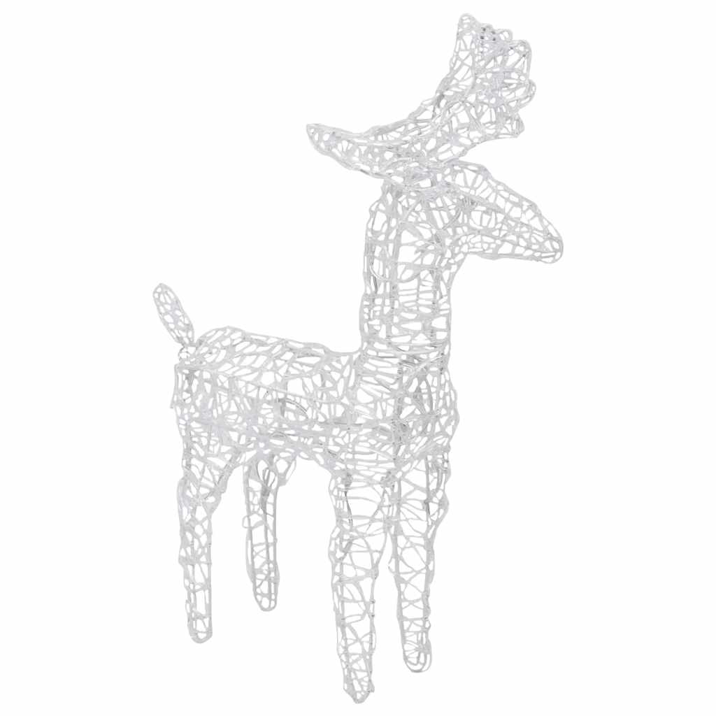 Reindeers & Sleigh Christmas Decoration 280x28x55 cm Acrylic