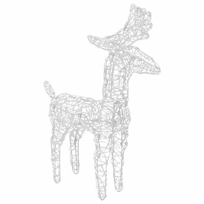 Reindeers & Sleigh Christmas Decoration 280x28x55 cm Acrylic