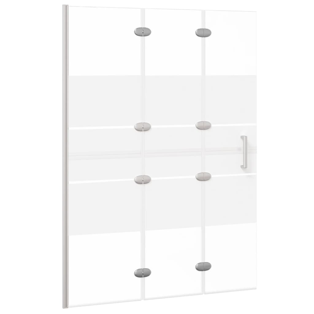 Folding Shower Enclosure ESG 100x140 cm White