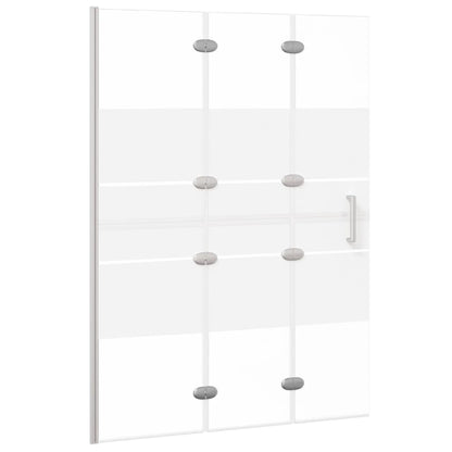 Folding Shower Enclosure ESG 100x140 cm White