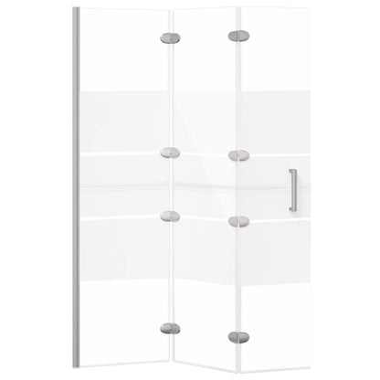 Folding Shower Enclosure ESG 100x140 cm White