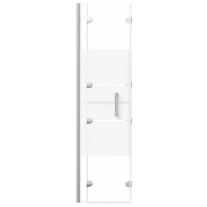 Folding Shower Enclosure ESG 100x140 cm White